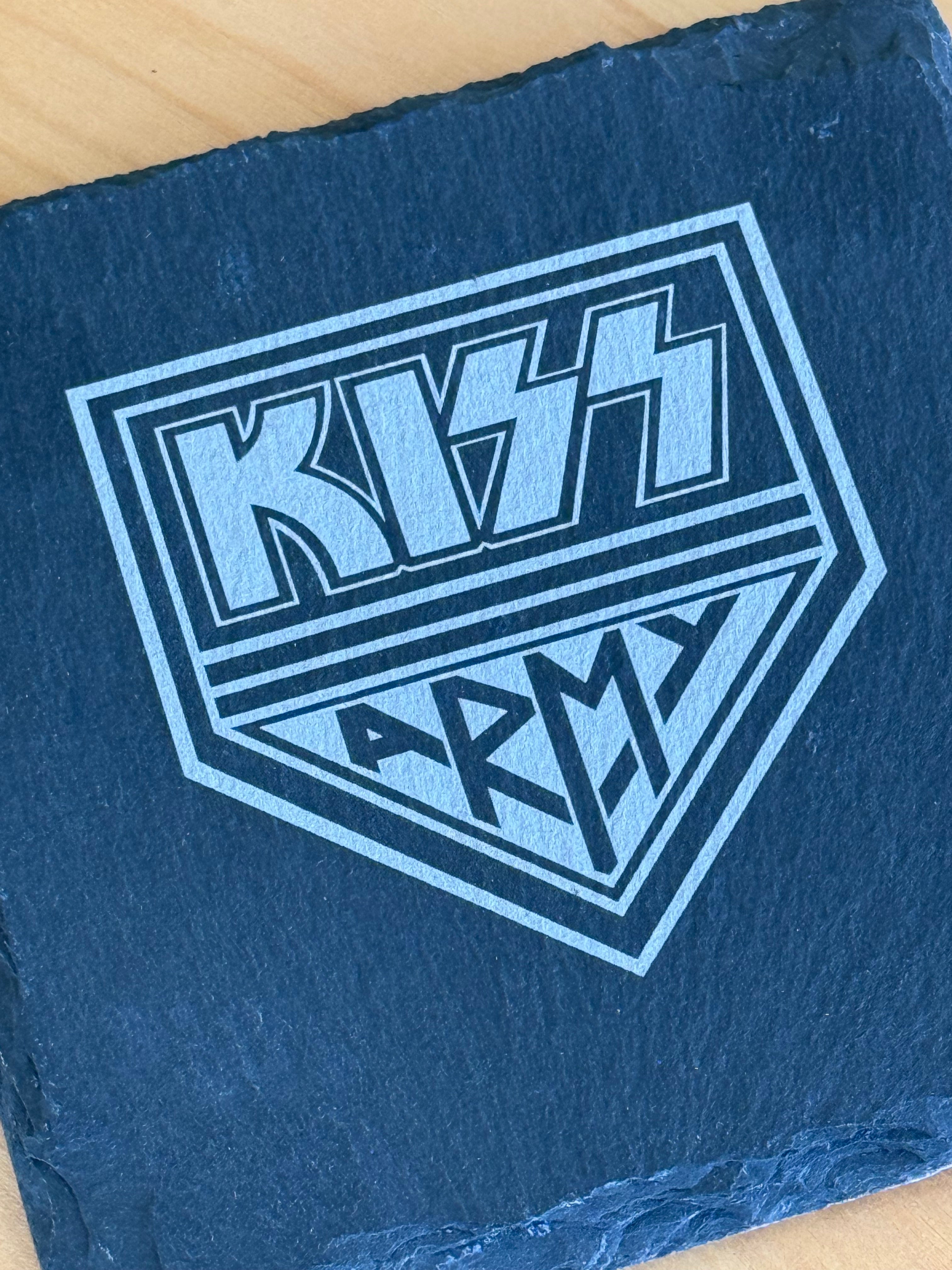 KISS Army 20oz Tumbler with coaster