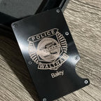 Customized Black Metal Wallet