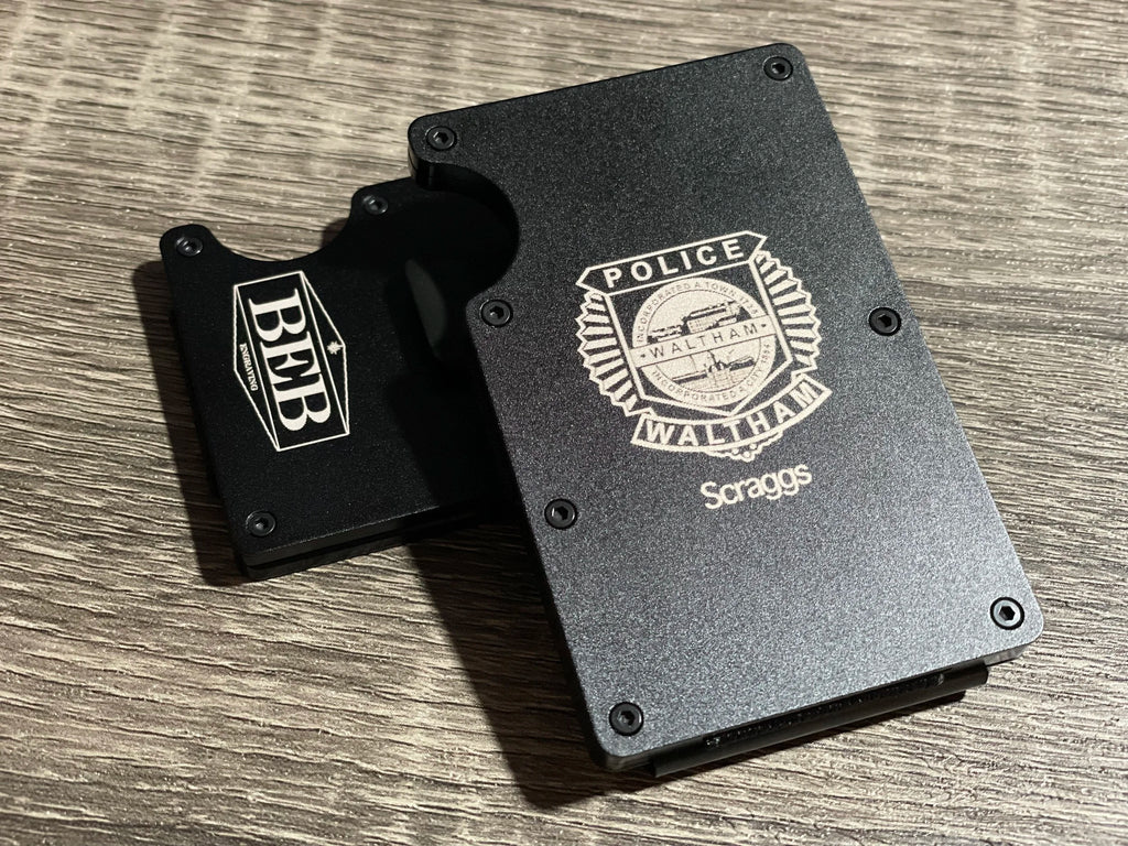Customized Black Metal Wallet