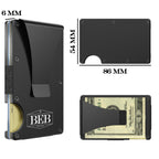 Customized Black Metal Wallet