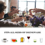 Sip Happens Quote Set of 4 Coasters