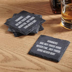 Winners Motivation Quote Set of 4 Coasters