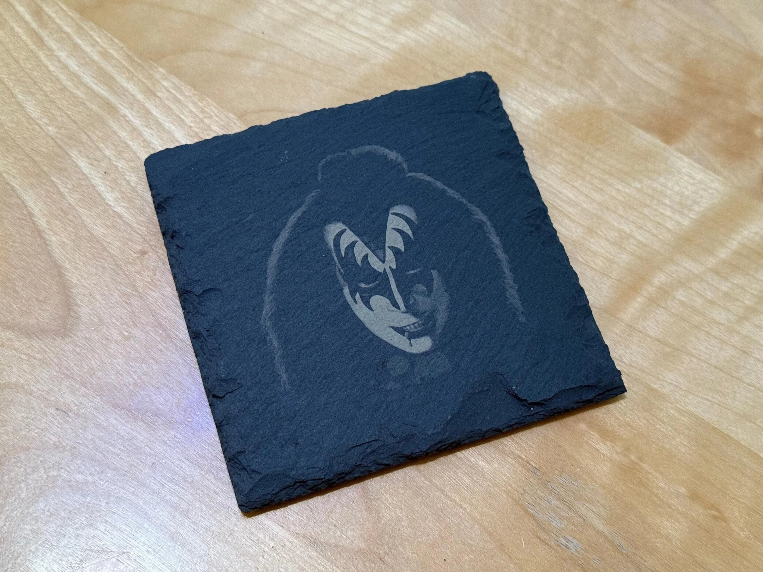 KISS Band Rock and Roll Set of 4 Slate Coasters
