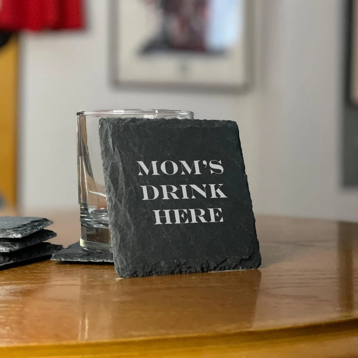 Mom’s Drink Here Set of 4 Coasters
