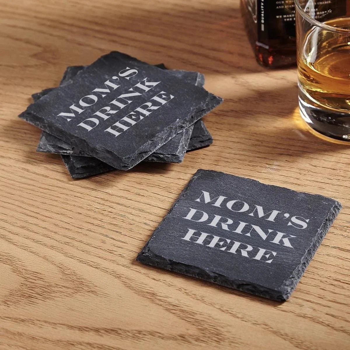 Mom’s Drink Here Set of 4 Coasters