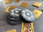 Poker Chips Set of 4 Slate Coasters