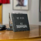 No Risk No Ferrari Set of 4 Coasters